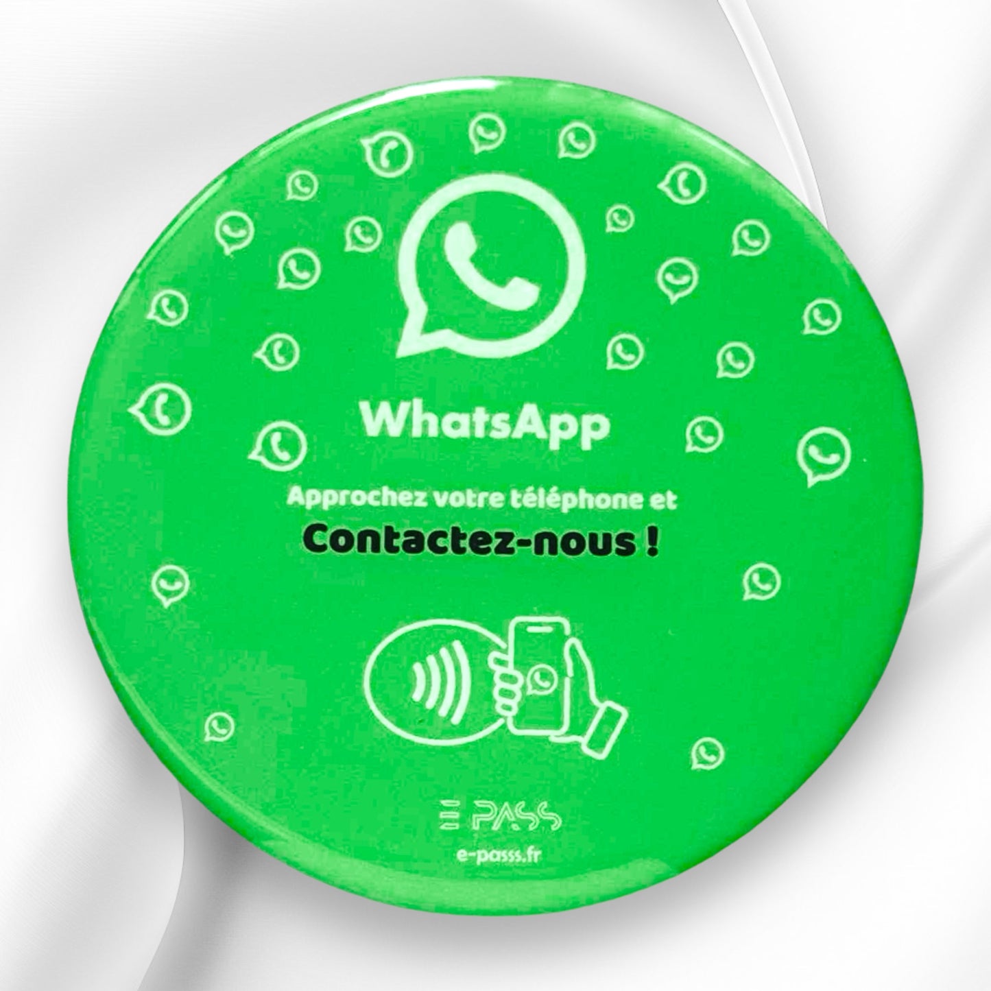 Plaque NFC Whatsapp 