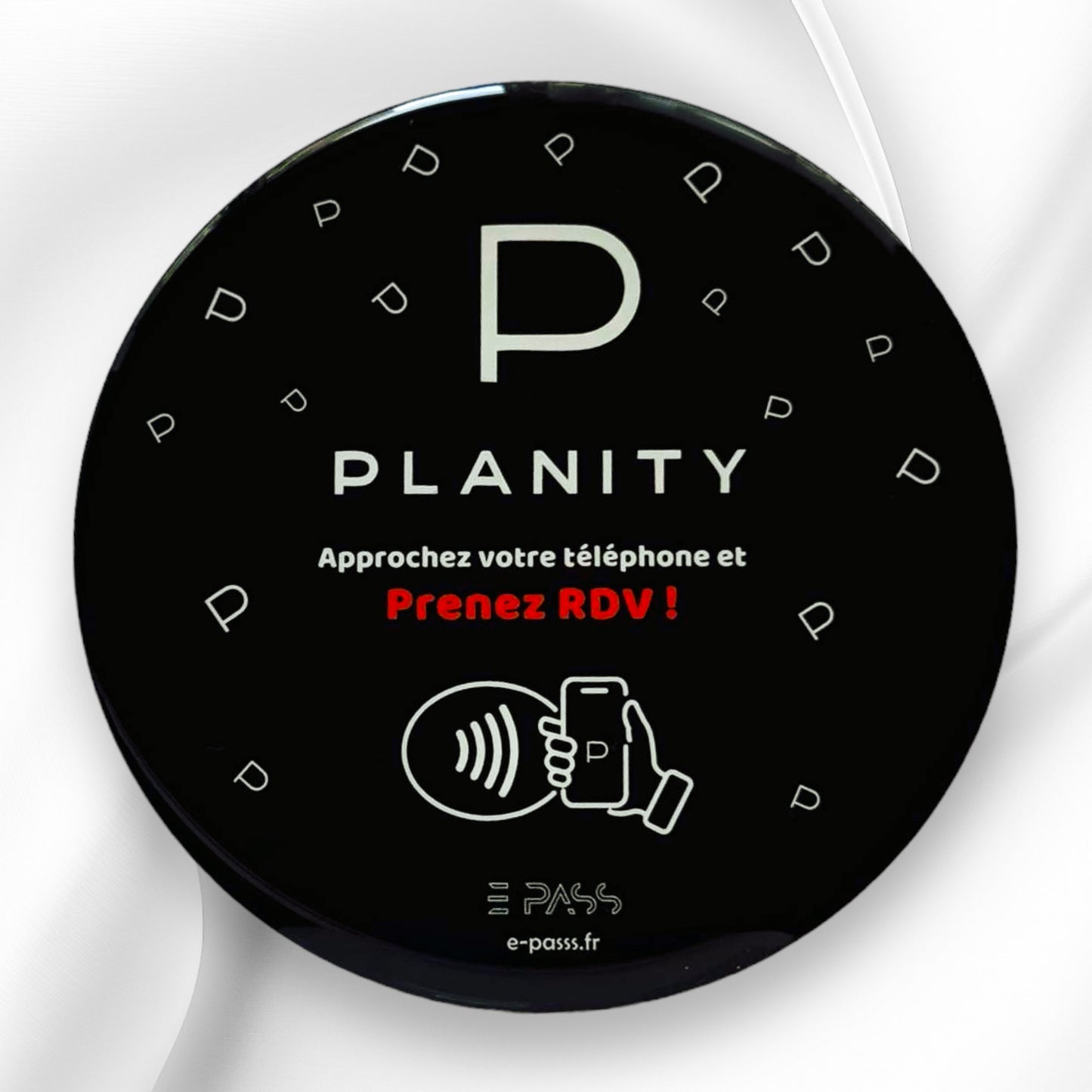 Plaque d'avis NFC Planity