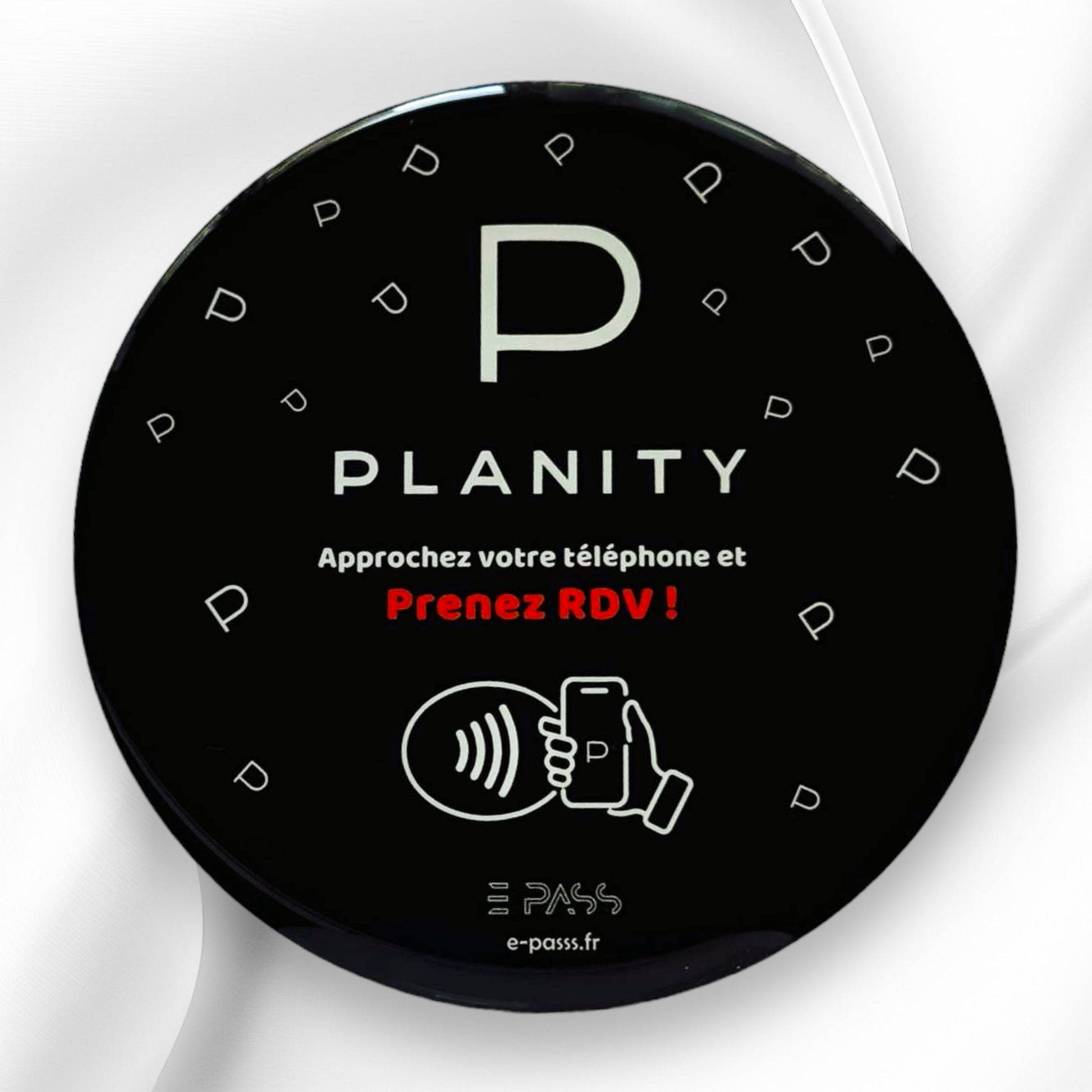 Plaque d'avis NFC Planity