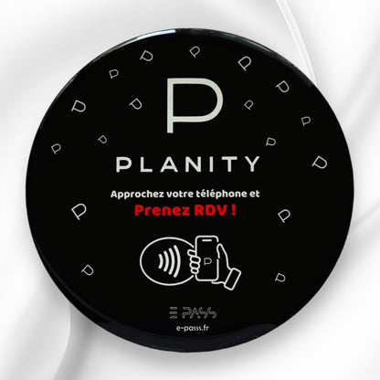Plaque d'avis NFC Planity